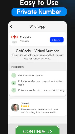 GetCode - 仮想番号 screenshot