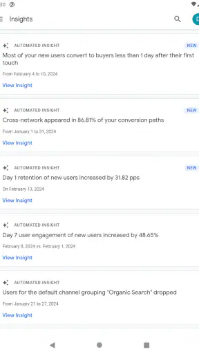 Google アナリティクス screenshot