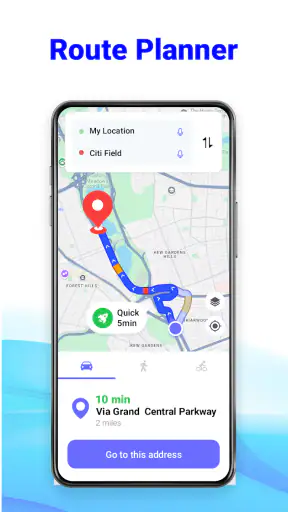 GPS ルート プランナー: レーダー マップ screenshot