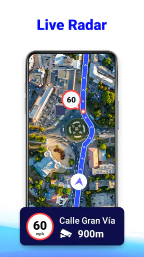 GPS ルート プランナー: レーダー マップ screenshot