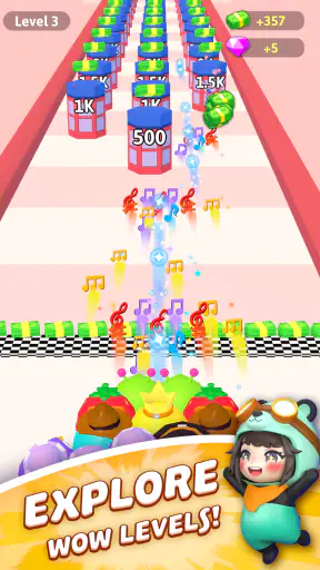 Gugu Gaga Penguin: Merge & Run screenshot 12