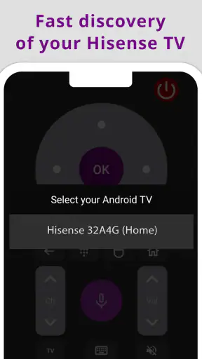 Hisense TV リモコン screenshot