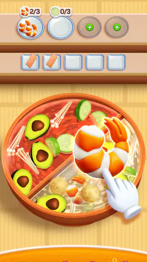 Hotpot Go: リラックスできる食べ物の分類ゲーム screenshot