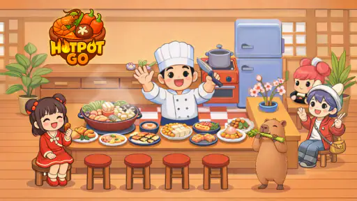 Hotpot Go: リラックスできる食べ物の分類ゲーム screenshot
