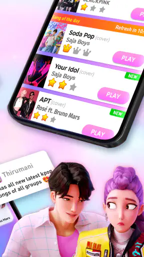 Kpop Tiles: ピアノリズムゲーム screenshot 10