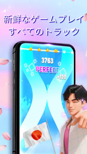 Kpop Tiles: ピアノリズムゲーム screenshot 11