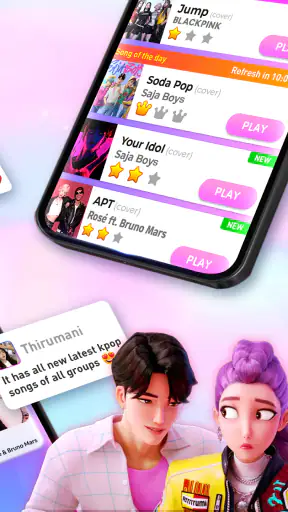 Kpop Tiles: ピアノリズムゲーム screenshot
