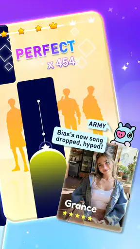 k-pop 音ゲー: ピアノタイル & リズムゲーム screenshot 12