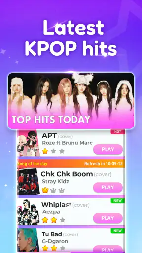 k-pop 音ゲー: ピアノタイル & リズムゲーム screenshot