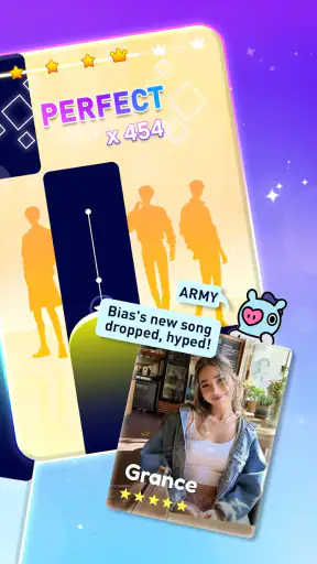 k-pop 音ゲー: ピアノタイル & リズムゲーム screenshot