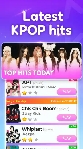 k-pop 音ゲー: ピアノタイル & リズムゲーム screenshot