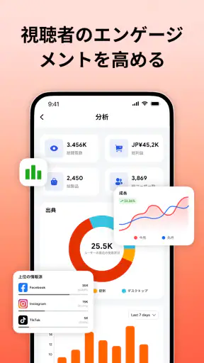 Linkbio - リットリンク,リンクツリー,ホームページ screenshot