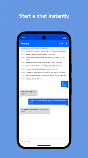 LogMeIn Rescue Customer screenshot