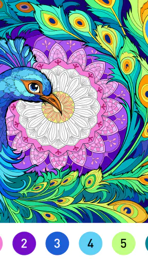Mandala Color by Number Book screenshot 11