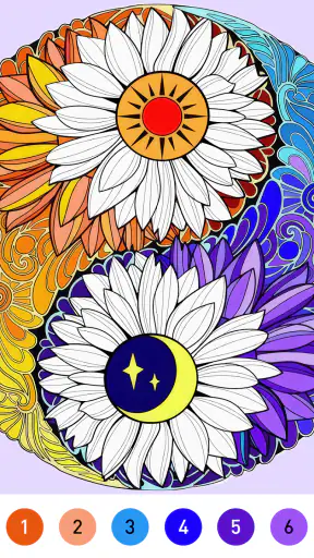Mandala Color by Number Book screenshot