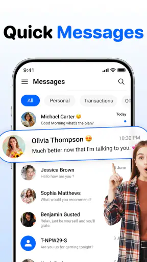 Messages: SMS Texting Home App screenshot 10