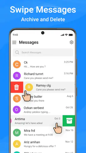 Messages: Text SMS screenshot