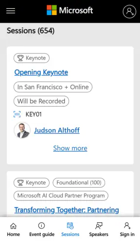 Microsoft Ignite screenshot 2