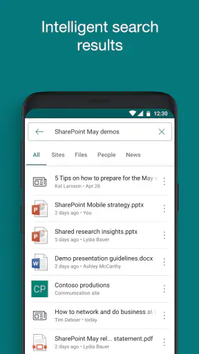 Microsoft SharePoint screenshot