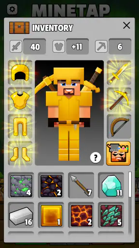 Minetap – Merge rpg clicker screenshot