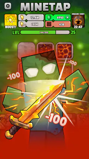 Minetap – Merge rpg clicker screenshot