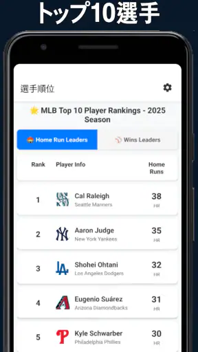 MLB のまとめ screenshot