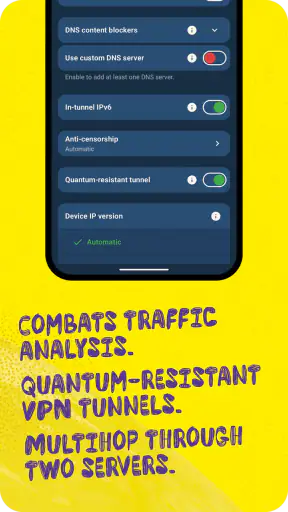 Mullvad VPN screenshot