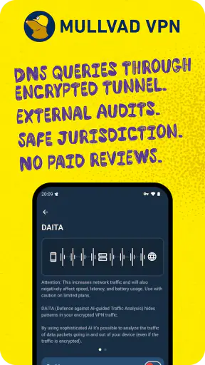 Mullvad VPN screenshot