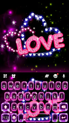 Neon Love キーボード screenshot