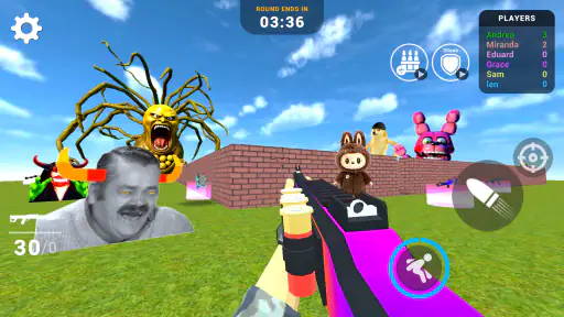 Nextbots In Backrooms: Shooter screenshot