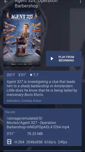 NOVA Video Player screenshot