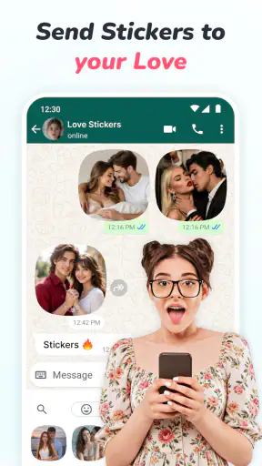 Romantic Stickers WAStickers screenshot
