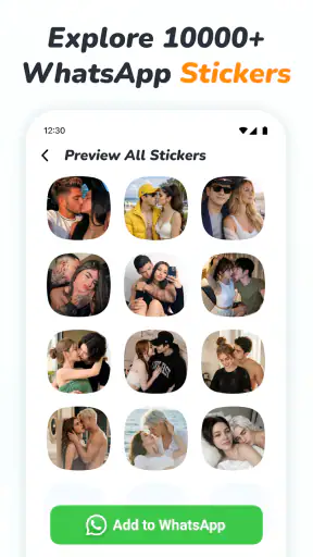 Romantic Stickers WAStickers screenshot