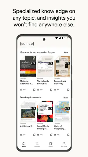 Scribd: 300M+ documents screenshot