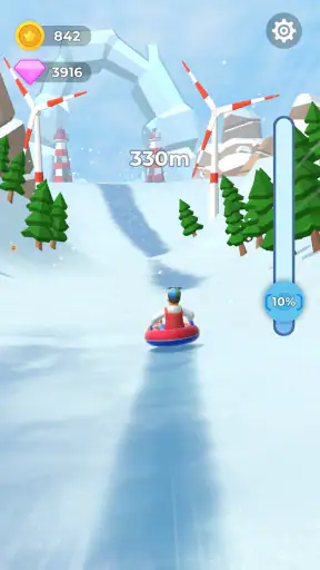 Sled Surfers - ズ - 坂冒険 screenshot