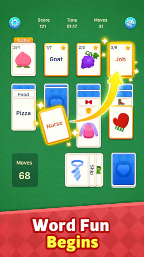 Spider Solitaire: Word Games screenshot
