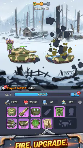 Steelborn: 戦車放置RPG screenshot 2