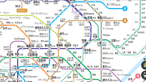 Subway Korea - 韓国地下鉄路線図 screenshot 9