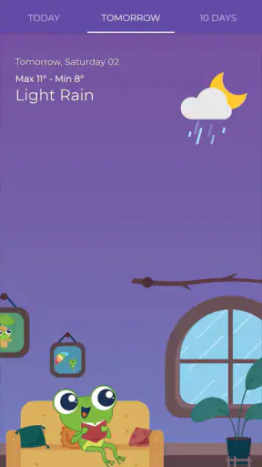 TheFrog: 天気アプリ screenshot