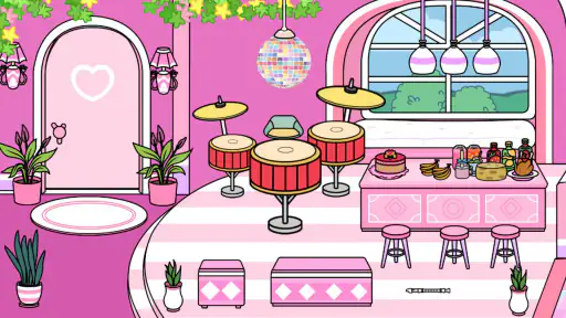 Tizi Town - ピンクのホーム デコレーション screenshot