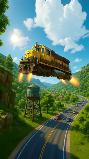 Train Ramp Jumping screenshot