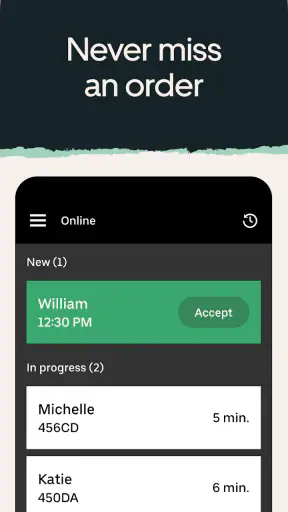 Uber Eats 注文管理ツール screenshot