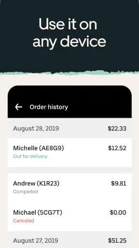 Uber Eats 注文管理ツール screenshot