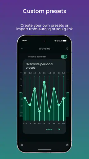 Wavelet: headphone equalizer screenshot
