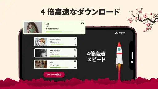 すべての形式に対応するHDビデオダウンローダー screenshot
