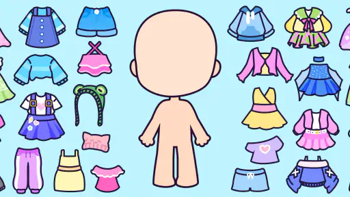 ちび Chibi 人形 女の子 ゲーム チビ きせかえゲーム screenshot