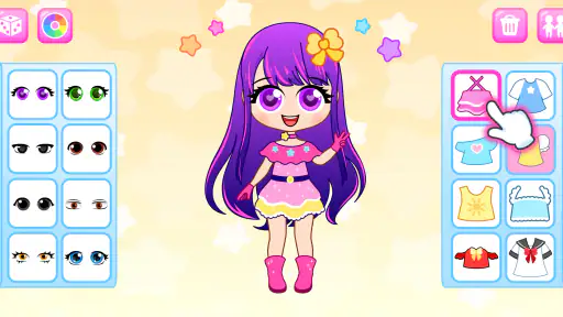 ちび Chibi 人形 女の子 ゲーム チビ きせかえゲーム screenshot