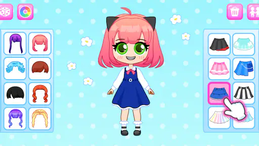 ちび Chibi 人形 女の子 ゲーム チビ きせかえゲーム screenshot