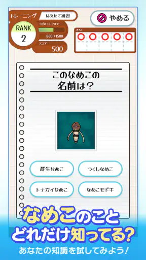 なめこドリル screenshot