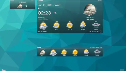 アンドロイドのための天気 & 時計ウィジェット (天気予報) screenshot 12